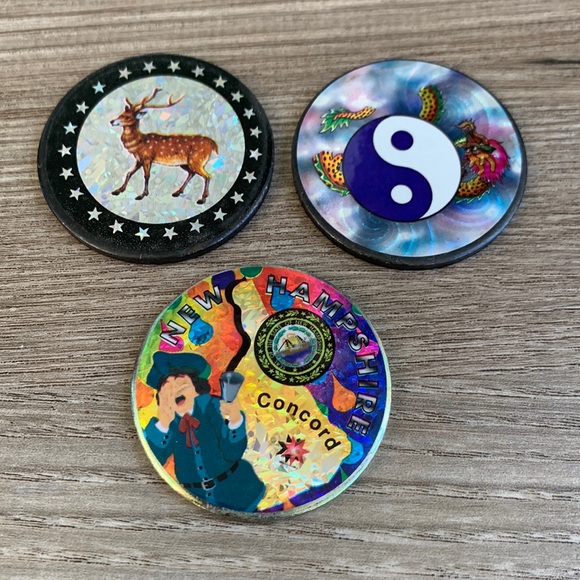 Vintage Hot Shots Throw Down Cap Metal Slammer Pog Pogs 90s rare halographic - Picture 2 of 5